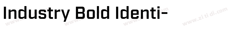 Industry Bold Identi字体转换